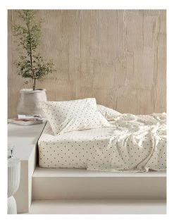 Cheapest ✨ Linen House Vivienne 250TC Sheet Set Sugar 😉