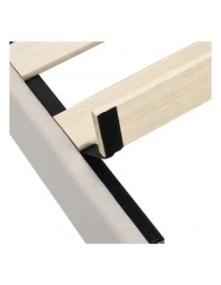 New 😀 IHOMDEC BEF03 Queen Size Wooden Upholstered Bed Frame Beige ⭐ -Bedroom Sales Store 842431870 6 720x928