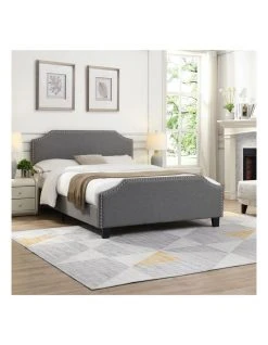 Wholesale 🎁 IHOMDEC BEF03 Queen Size Wooden Upholstered Bed Frame Grey ✨ -Bedroom Sales Store 842432140 3 720x928