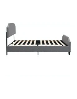 Wholesale 🎁 IHOMDEC BEF03 Queen Size Wooden Upholstered Bed Frame Grey ✨ -Bedroom Sales Store 842432140 4 720x928
