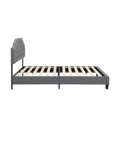 Flash Sale ❤️ IHOMDEC BEF02 Double Size Bed Frame Base Mattress Platform Grey ❤️ -Bedroom Sales Store 842432320 5 720x928