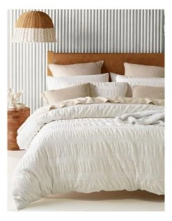 Flash Sale โจ Australian House & Garden Yamba Seersucker Quilt Cover Set in White ๐