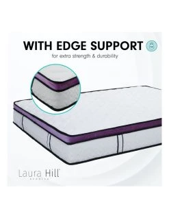 Top 10 😀 New Laura Hill Mattress Queen Size Euro Top Pocket Spring Natural Latex Foam Bed 💯 -Bedroom Sales Store 845505100 6 720x928