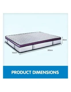 Top 10 😀 New Laura Hill Mattress Queen Size Euro Top Pocket Spring Natural Latex Foam Bed 💯 -Bedroom Sales Store 845505100 7 720x928