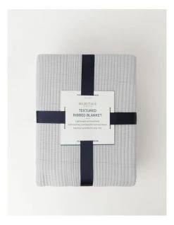 Discount 😀 Heritage Textured Ribbed Blanket 🔥