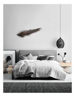 Best Pirce ⌛ Aura Home Chambray Bed Cover in Dove 🥰