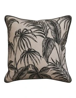 Brand new 😀 Madras Link Tahiti Black/Linen Cushion 55cm 🛒