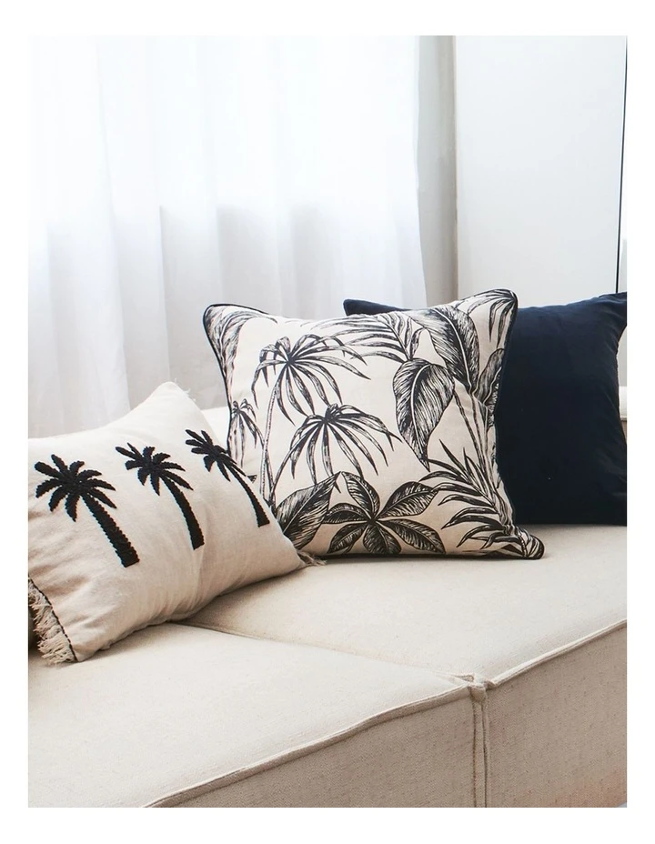 Brand new ๐ Madras Link Tahiti Black/Linen Cushion 55cm ๐ 2 Brand new ๐ Madras Link Tahiti Black/Linen Cushion 55cm ๐ - Image 2