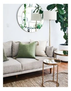 Outlet ✨ Madras Link Goa 55X55cm Cushion Green 😍 -Bedroom Sales Store 847442800 3 720x928