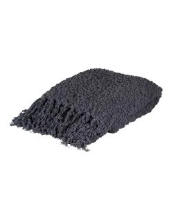 Coupon ❤️ Madras Link Alpine Charcoal Throw 130x150cm 😍