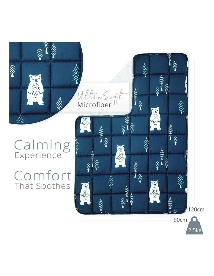 Promo ✔️ Life Tree Kids Weighted Blanket - Blue Calming Blanket - 2.5kg 🎁 2 Promo ✔️ Life Tree Kids Weighted Blanket - Blue Calming Blanket - 2.5kg 🎁 - Image 2