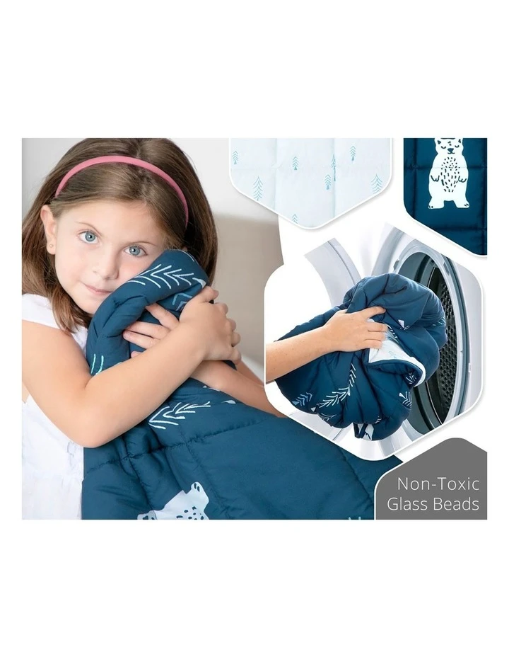 Promo ✔️ Life Tree Kids Weighted Blanket - Blue Calming Blanket - 2.5kg 🎁 4 Promo ✔️ Life Tree Kids Weighted Blanket - Blue Calming Blanket - 2.5kg 🎁 - Image 4