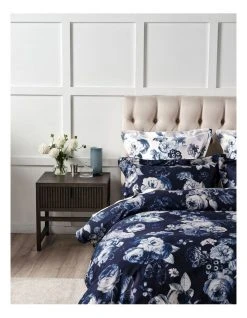 Flash Sale 🎁 Grace by Linen House Jardin Quilt Cover Set Navy ⌛ -Bedroom Sales Store 851449600 3 720x928
