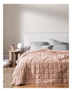 Best Pirce 🔔 Aura Home Luxury Velvet Bed Cover in Rosewater ⭐