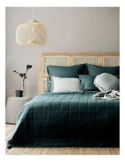 Cheap 😍 Aura Home Maison Vintage Bed Cover in Indian Teal 👍
