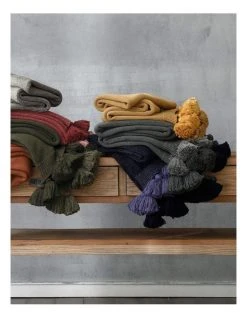 Cheapest 🧨 M.M Linen Birch Throw In Olive 👏 -Bedroom Sales Store 853181650 853977880 3 720x928