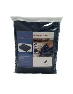 Discount ✨ Laura Hill Heated Car Blanket Travel Rug Soft Caravan Fleece Electric Throw 12 Volt Dc Auto Navy Blue ✨ -Bedroom Sales Store 855666820 4 720x928