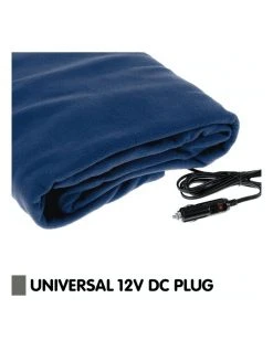 Discount ✨ Laura Hill Heated Car Blanket Travel Rug Soft Caravan Fleece Electric Throw 12 Volt Dc Auto Navy Blue ✨ -Bedroom Sales Store 855666820 7 720x928