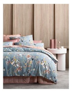 Budget 🔥 Sheridan Andorra Bed Linen Collection Smoke Blue 🌟