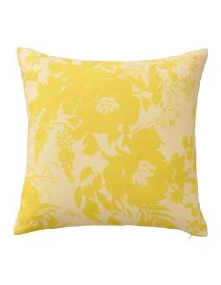 Flash Sale 🛒 Sheridan Crosbie Square Cushion in Light Yellow 😍