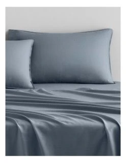 Cheapest 😉 Sheridan Supersoft Lyocell Linen Sheet Set Collection in Bluebird ❤️ -Bedroom Sales Store 855824050 2 720x928