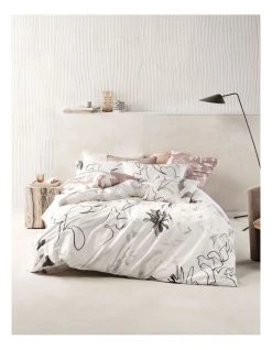 Budget 🥰 Linen House Lennox Quilt Cover Set Neutral 🛒