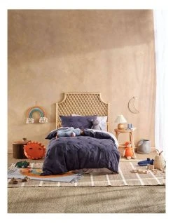 Outlet 🤩 Linen House Kids Moon Gaze Quilt Cover Set in Navy ⭐