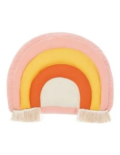 Discount 🤩 Linen House Kids Rainbow Buddy Cushion in Petal 🔔