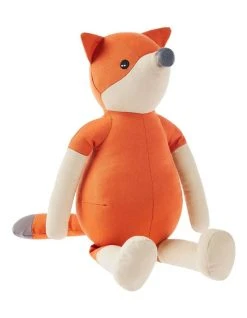 Wholesale 🤩 Linen House Kids Fox Snuggle Buddy Cushion in Apricot ✔️