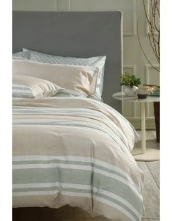 Hot Sale ๐ Martha Stewart Meridian Stripe Quilt Cover Set Multicolour ๐ฅ