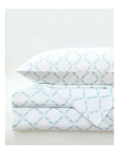Hot Sale ✔️ Martha Stewart Grace Printed Sheet Set Green ✨ -Bedroom Sales Store 858062170 4 720x928