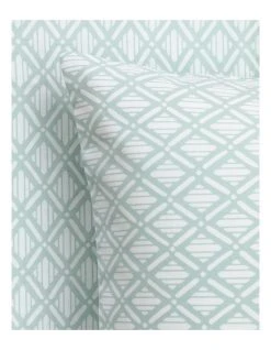 Outlet 💯 Martha Stewart Rachel Printed Sheet Set Sage 🧨 -Bedroom Sales Store 858062260 3 720x928