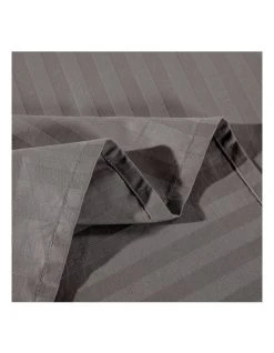 Brand new 🧨 Kensington 1200 Thread Count 100% Egyptian Cotton Sheet Set Stripe Hotel Grade In Charcoal 👏 -Bedroom Sales Store 858078640 4 720x928
