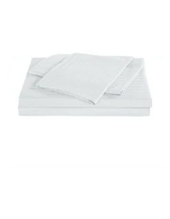 Best reviews of ❤️ Kensington 1200 Thread Count 100% Egyptian Cotton Sheet Set Stripe Hotel Grade White ✔️