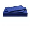 Outlet 🌟 Kensington 1200 Thread Count 100% Egyptian Cotton Sheet Set Stripe Hotel Grade - Indigo Double ✔️
