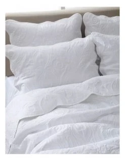 Budget ✨ Martha Stewart Gabriella Coverlet White 🌟 -Bedroom Sales Store 859318930 3 720x928