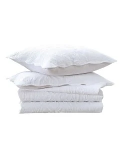 Budget ✨ Martha Stewart Gabriella Coverlet White 🌟 -Bedroom Sales Store 859318930 6 720x928