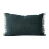 Discount 🔥 Aura Home Vintage Linen Fringe Rectangle Cushion in Storm 🧨