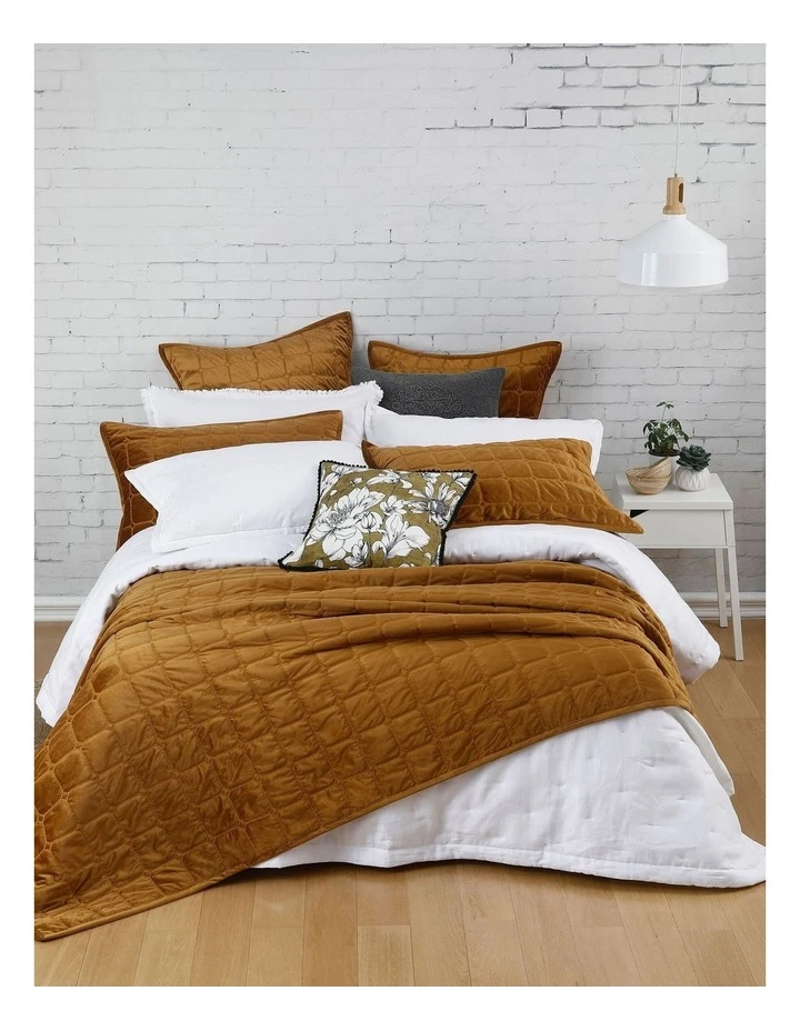 Best Pirce ❤️ M.M Linen Meeka Coverlet Set in Chestnut 👍 1 Best Pirce ❤️ M.M Linen Meeka Coverlet Set in Chestnut 👍