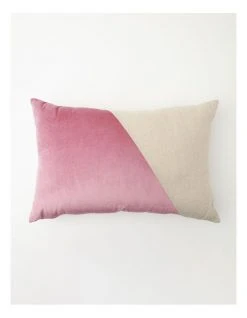 Best deal 🤩 Vue Splice Velvet Breakfast Cushion in Pink Clay 🔥