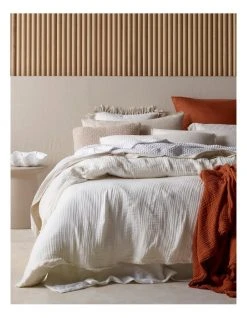 Deals ⌛ Australian House & Garden Alawa Cotton Gauze Quilt Cover Set ❤️