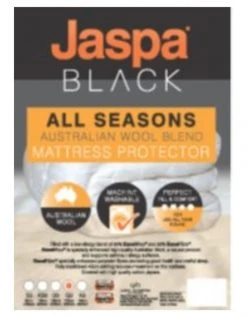Cheap 👏 Jaspa Black All Seasons Mattress Protector White 🌟 -Bedroom Sales Store 882295210 3 720x928