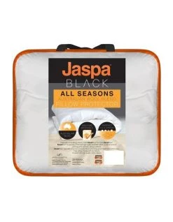 Buy ⭐ Jaspa Black All Seasons Pillow Protector White 💯
