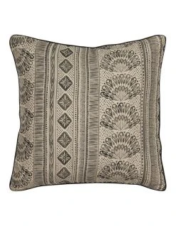 Budget ✔️ Madras Link Aish Linen Cushion 55cm Charcoal/Natural 🌟 -Bedroom Sales Store 883787140 1 720x928