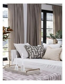 Buy ⌛ Madras Link Kent Cushion 55cm Charcoal ⌛ -Bedroom Sales Store 883787320 2 720x928