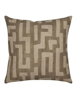 Outlet 🎁 Madras Link Kent Cushion 55cm Coffee 🥰