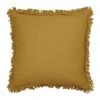 Buy ⌛ Madras Link Fringe Cushion 55cm Mustard 🧨