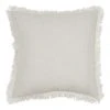 Deals 😀 Madras Link Fringe Cushion 55cm in White ⌛