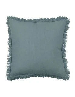 Buy ⭐ Madras Link Fringe Cushion 55cm Blue 😍