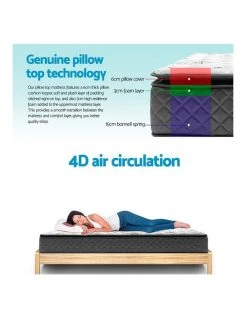 Deals ✔️ Giselle Bedding Pillow Top Foam Mattress King Single ❤️ -Bedroom Sales Store 887812570 5 720x928